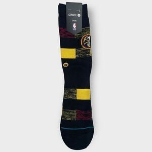 STANCE x NBA Nuggets Cryptic Crew Socks Mens size Large (9-13) New with Tags